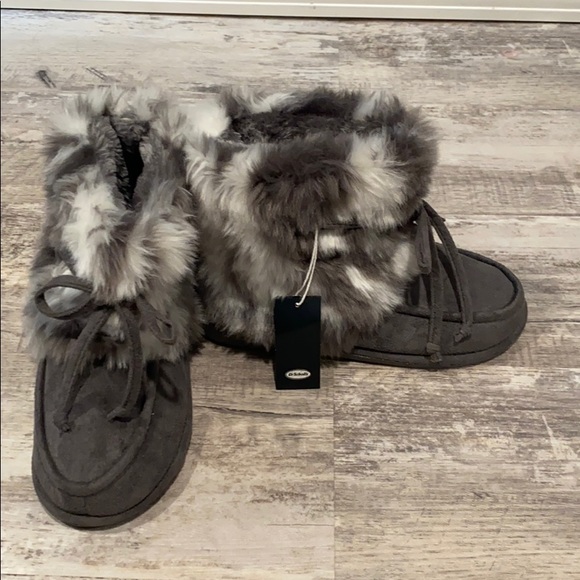 dr scholls fur boots